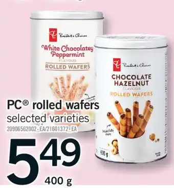Fortinos PC ROLLED WAFERS, 400 g offer