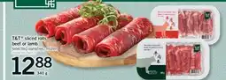 Fortinos T&T SLICED ROLLS BEEF OR LAMB, 340 g offer
