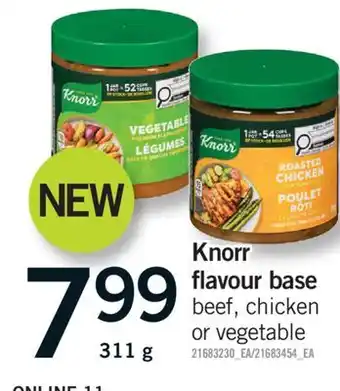 Fortinos KNORR FLAVOUR BASE, 311 g offer