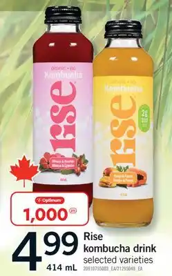 Fortinos RISE KOMBUCHA DRINK offer