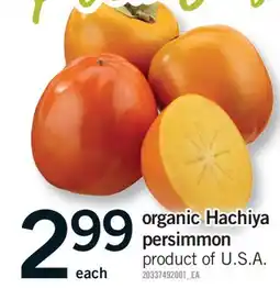 Fortinos ORGANIC HACHIYA PERSIMMON offer