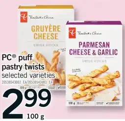 Fortinos PC PUFF PASTRY TWISTS, 100 G offer