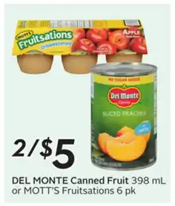 Sobeys DEL MONTE Canned Fruit offer