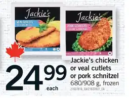 Fortinos JACKIE'S CHICKEN OR VEAL CUTLETS OR PORK SCHNITZEL, 680/908 G offer