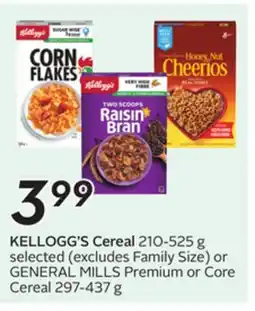 Sobeys KELLOGG'S Cereal offer