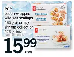 Fortinos PC BACON-WRAPPED WILD SEA SCALLOPS, 260 G OR CRISPY SHRIMP COLLECTION, 528 G offer