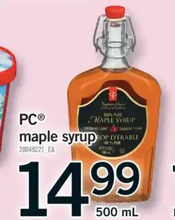 Fortinos PC MAPLE SYRUP, 500 mL offer