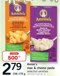 Fortinos ANNIE'S MAC & CHEESE PASTA, 156-170 g offer