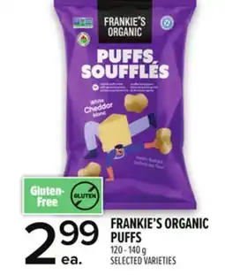 Metro FRANKIE'S ORGANIC PUFFS offer