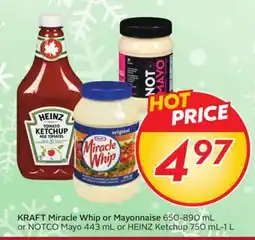 Sobeys KRAFT Miracle Whip or Mayonnaise offer
