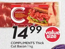 Sobeys COMPLIMENTS Thick Cut Bacon offer