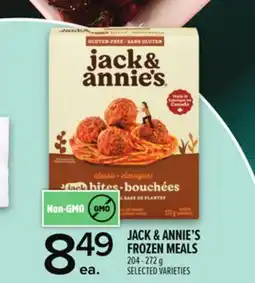 Metro JACK & ANNIE'S FROZEN MEALS offer