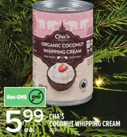 Metro CHA'S COCONUT WHIPPING CREAM offer