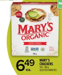 Metro MARY'S CRACKERS offer