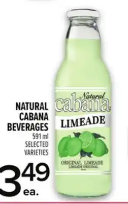 Metro NATURAL CABANA BEVERAGES offer