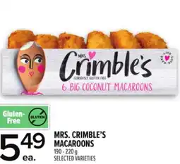 Metro MRS. CRIMBLE'S MACAROONS offer