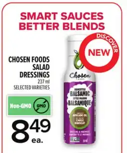 Metro CHOSEN FOODS SALAD DRESSINGS offer