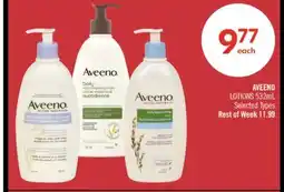 Shoppers Drug Mart AVEENO LOTIONS offer