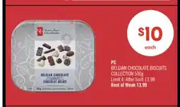 Shoppers Drug Mart PC BELGIAN CHOCOLATE BISCUITS COLLECTION 500g offer