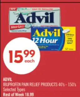 Shoppers Drug Mart ADVIL IBUPROFEN PAIN RELIEF PRODUCTS offer