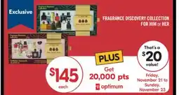 Shoppers Drug Mart FRAGRANCE DISCOVERY COLLECTION FOR HIM or HER offer