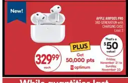 Shoppers Drug Mart APPLE AIRPODS PRO offer