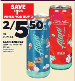 Loblaws ALANI ENERGY, 355 ML offer