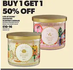 Loblaws LIFE AT HOME ASSORTED SCENTED CANDLES offer
