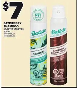 Loblaws BATISTE DRY SHAMPOO, 200 ML offer