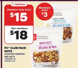 Loblaws PC CLUB PACK NUTS,680-907 G offer