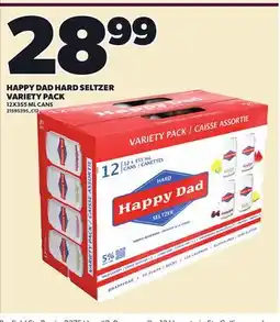 Loblaws HAPPY DAD HARD SELTZER, 12X355 ML CANS offer