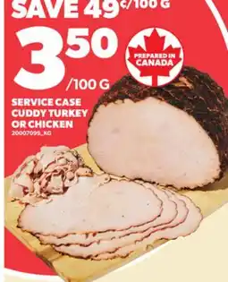 Loblaws SERVICE CASE CUDDY TURKEY OR CHICKEN offer
