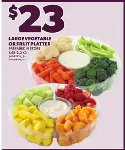 Loblaws LARGE VEGETABLE OR FRUIT PLATTER, 1.58-2.2 KG offer