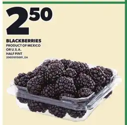 Loblaws BLACKBERRIES, HALF PINT offer