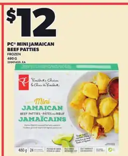 Loblaws PC MINI JAMAICAN BEEF PATTIES, 480 G offer