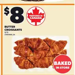 Loblaws BUTTER CROISSANTS, 12'S offer