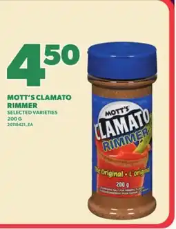 Loblaws MOTT'S CLAMATO RIMMER, 200 G offer