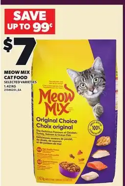 Loblaws MEOW MIX CAT FOOD, 1.42 KG offer