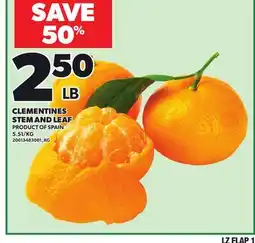 Loblaws CLEMENTINES STEM AND LEAF offer