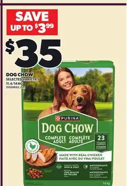 Loblaws DOG CHOW, 11.4/14 KG offer