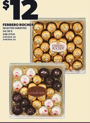 Loblaws FERRERO ROCHER, 24/30'S, 248-375 G offer