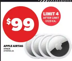 Loblaws APPLE AIRTAG, 4 PACK offer