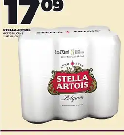 Loblaws STELLA ARTOIS, 6X473 ML CANS offer
