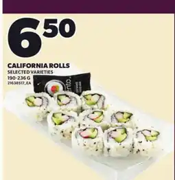 Loblaws CALIFORNIA ROLLS, 190-236 G offer