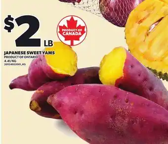 Loblaws JAPANESE SWEET YAMS offer