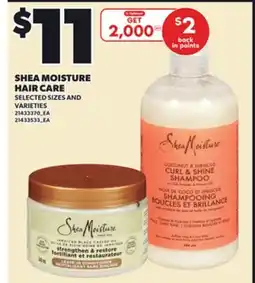 Loblaws SHEA MOISTURE HAIR CARE offer