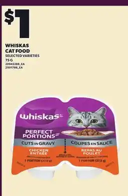 Loblaws WHISKAS CAT FOOD, 75 G offer