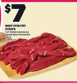 Loblaws BEEF STIR FRY STRIPS, 250 G offer