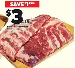 Loblaws PORK SIDE RIB PORTION offer