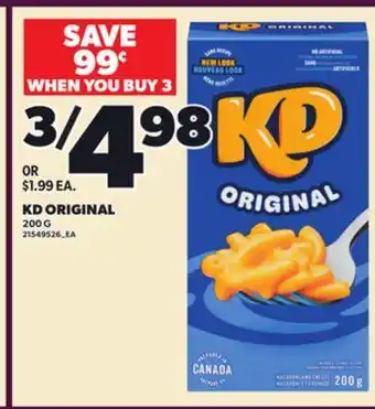 Loblaws KD ORIGINAL, 200 G offer